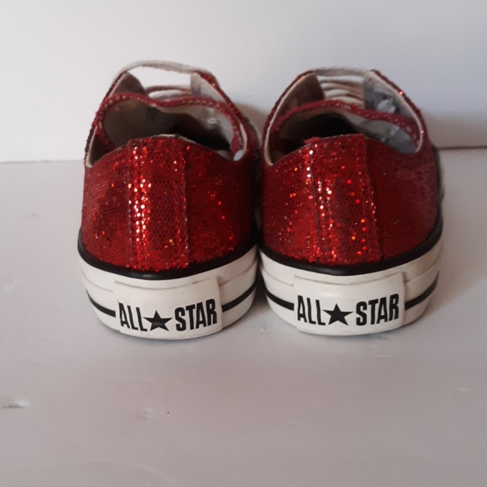 CONVERSE UNISEX 50% off red sparkles - Picture 3 of 8